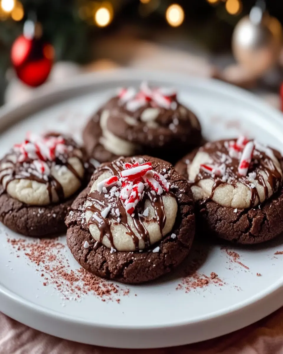 Peppermint Hot Chocolate Cookies First Image First Image