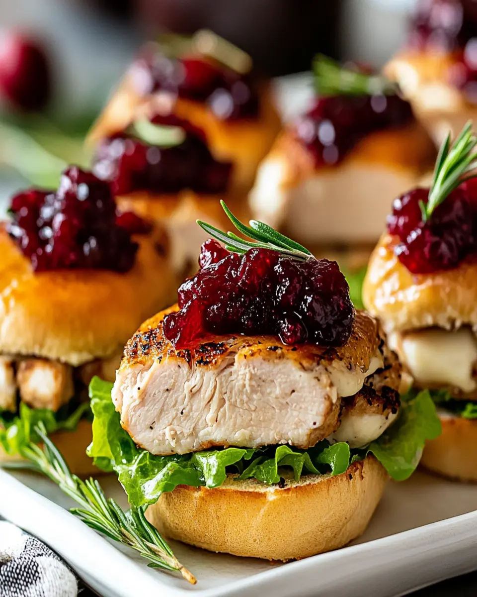 Savory Turkey Cranberry Sliders: Quick Thanksgiving Bliss First Image First Image