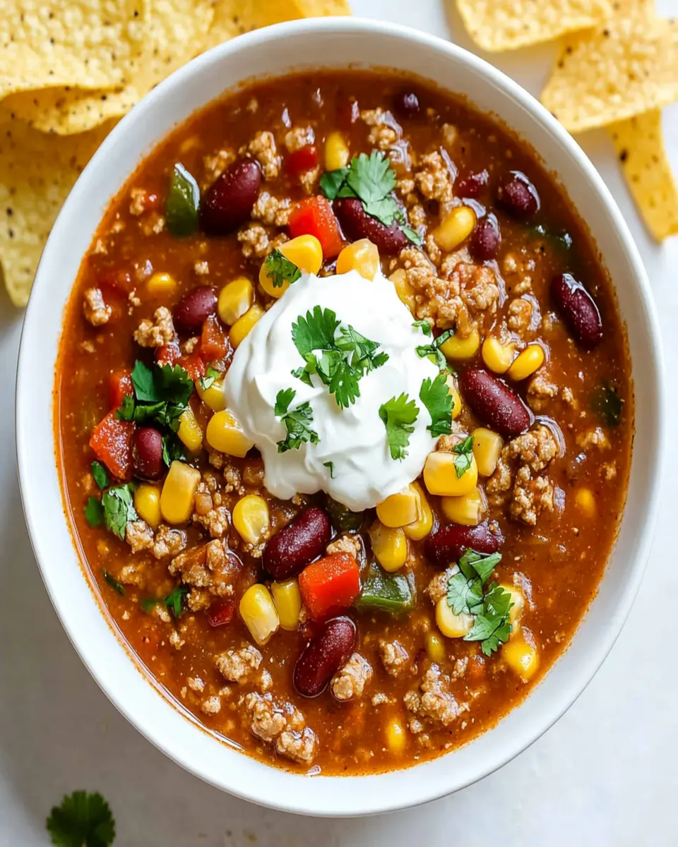 Slow Cooker Turkey Chili First Image First Image