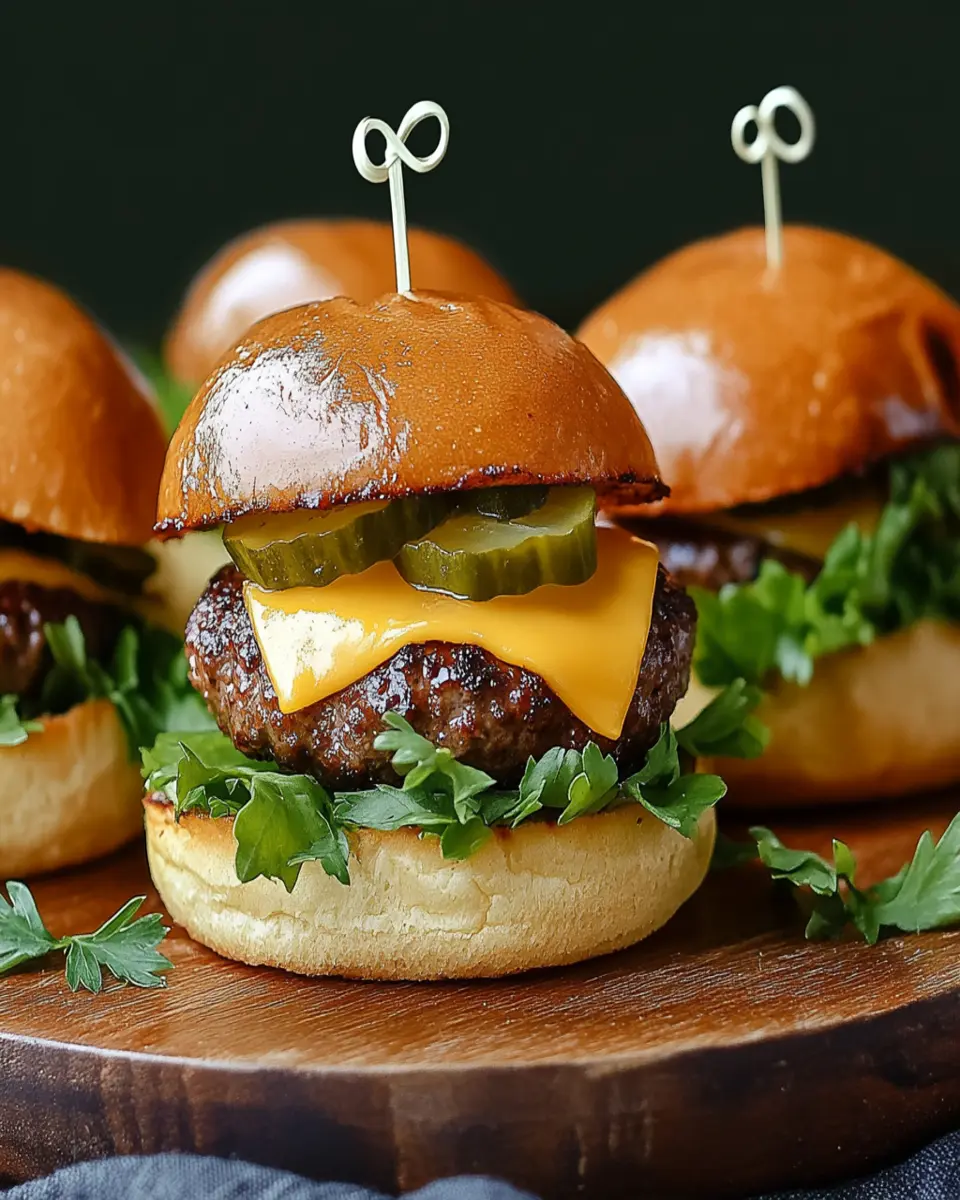 Cheeseburger Sliders Recipe First Image First Image