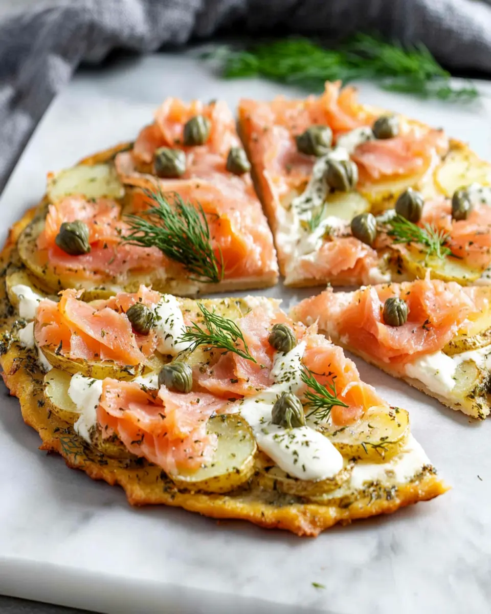 Smoked Salmon Potato Pizza First Image First Image