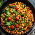 Harissa Chickpea & Spinach Skillet First Image First Image