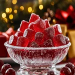 Festive Cranberry Jelly Candies: Perfect Holiday Gift Treats First Image First Image
