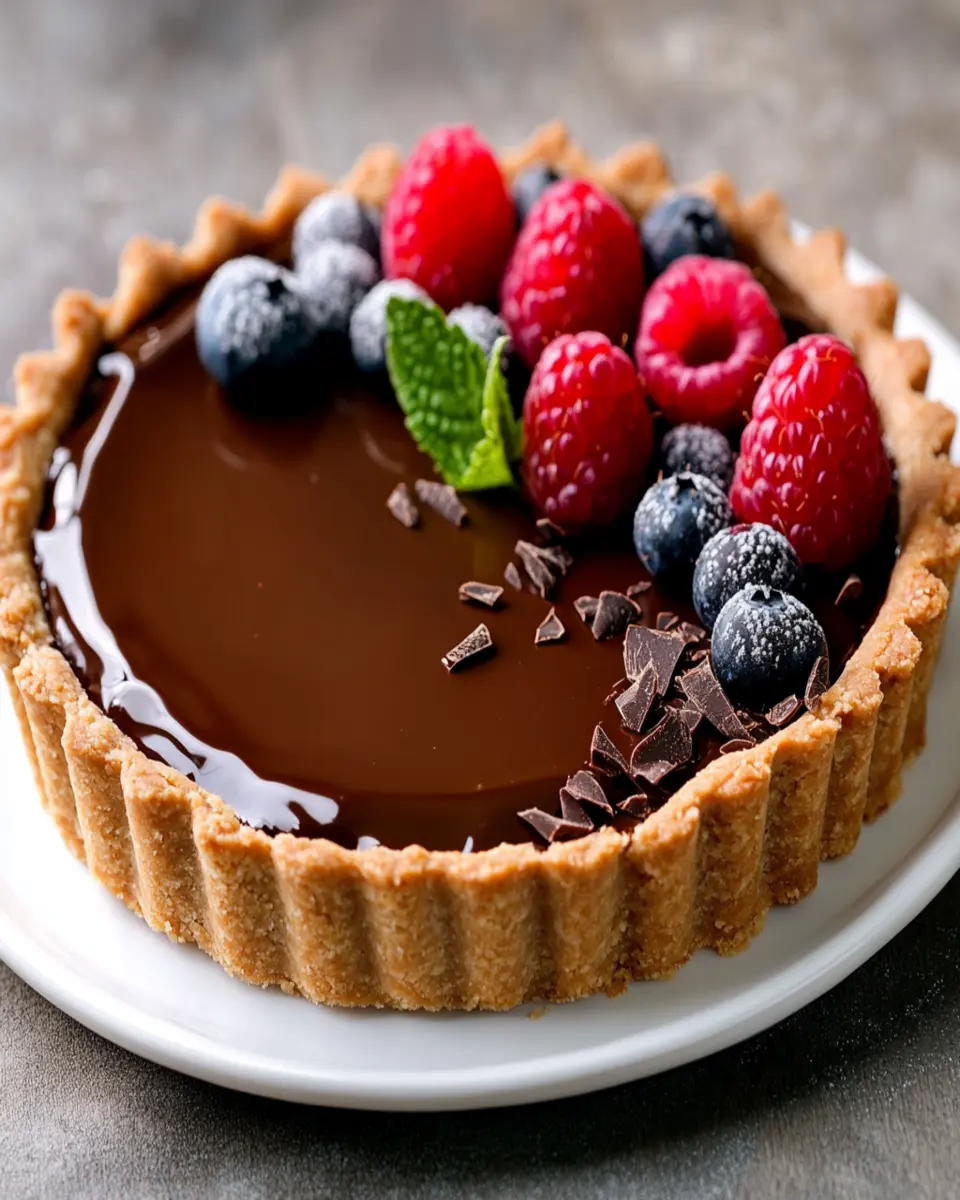 Baked Chocolate Tart First Image First Image