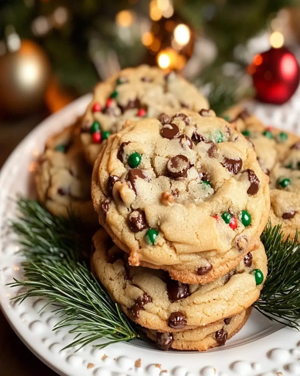 Chocolate Chip Christmas Cookies First Image First Image