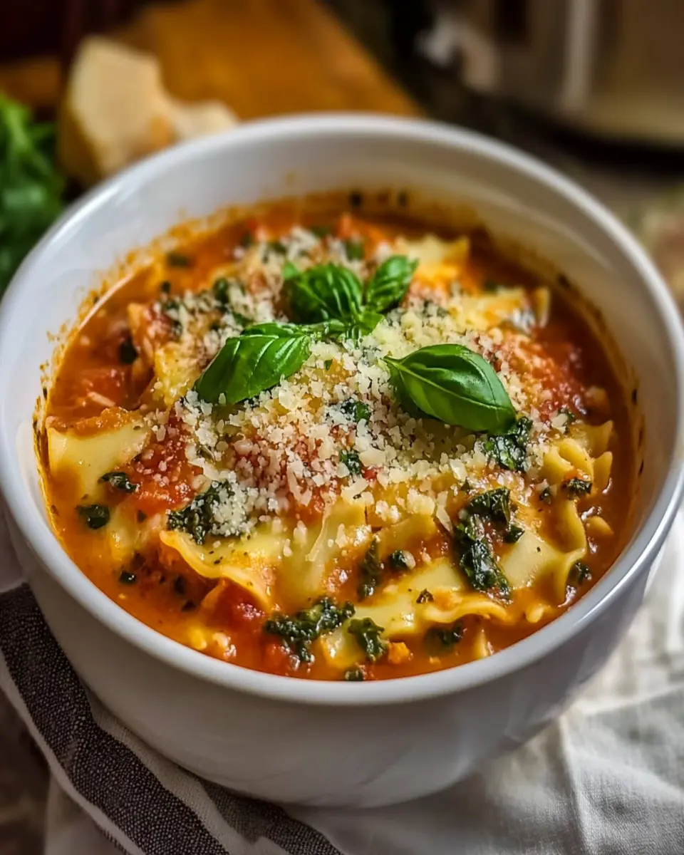 Easy Creamy Lasagna Soup First Image First Image