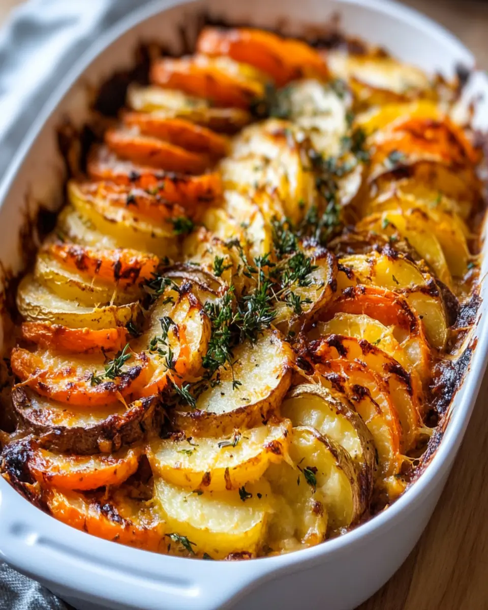 Cheesy Root Vegetable Gratin First Image First Image