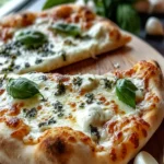 Cheesy Basil and Garlic Pizza First Image First Image