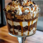 Caramel Cheesecake Brownie Trifle – Easy Layered Dessert Recipe First Image First Image