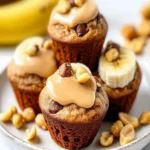 Mini Peanut Butter Banana Protein Muffins First Image First Image