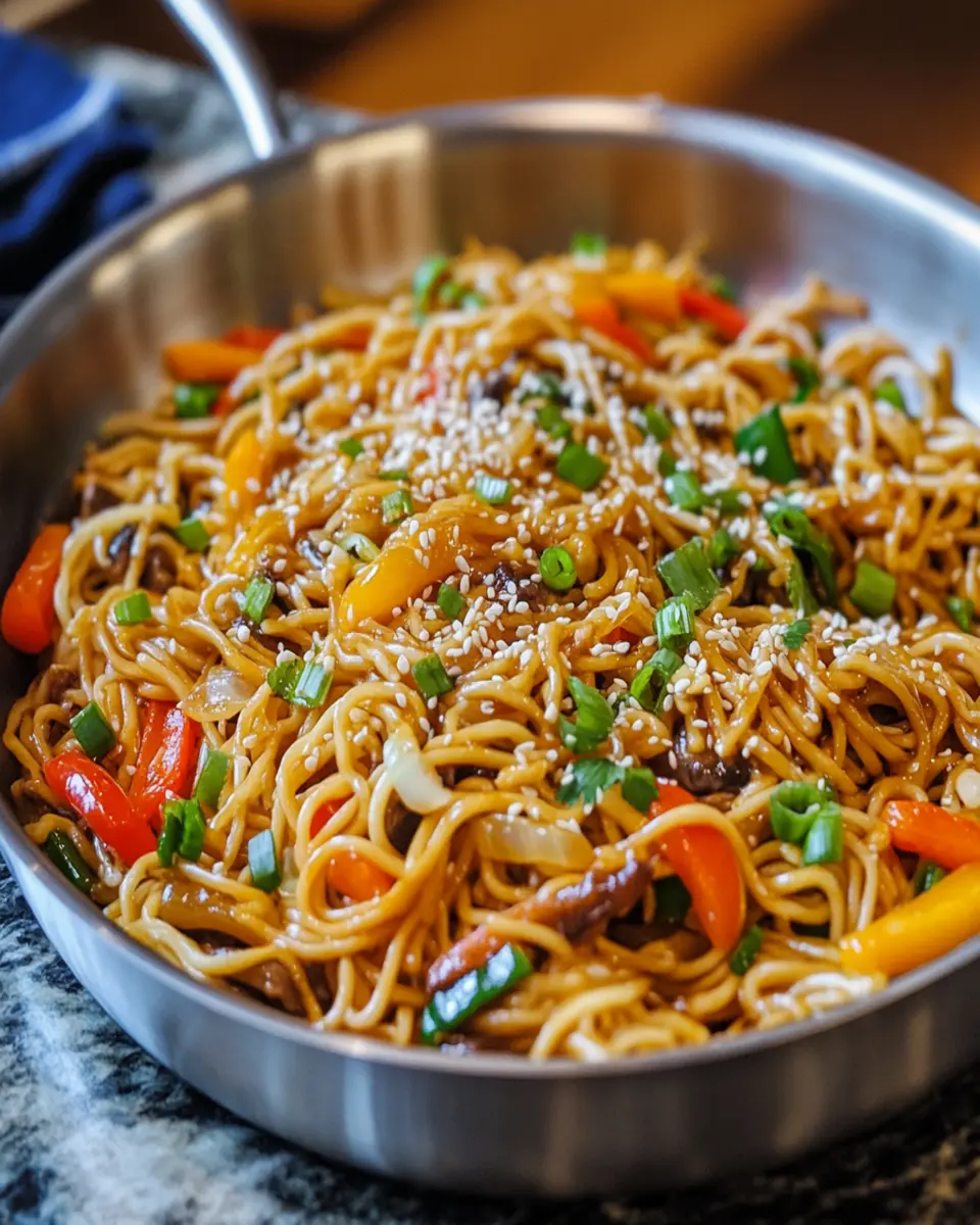 Cheesy Yakisoba: The Weird Weeknight Miracle That Somehow Works First Image First Image