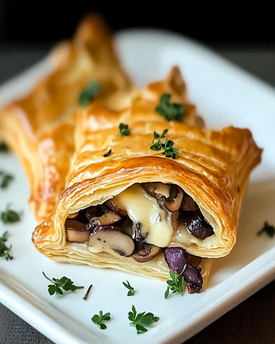 Savory Mushroom and Gruyère Puff Pastry Bliss at Home First Image First Image