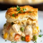Easy Chicken Pot Pie Casserole With Biscuits First Image First Image
