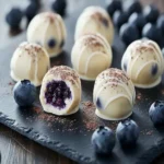 White Chocolate Blueberry Truffles First Image First Image