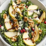 Delightful Pear Walnut Kale Salad with Balsamic Dressing First Image First Image