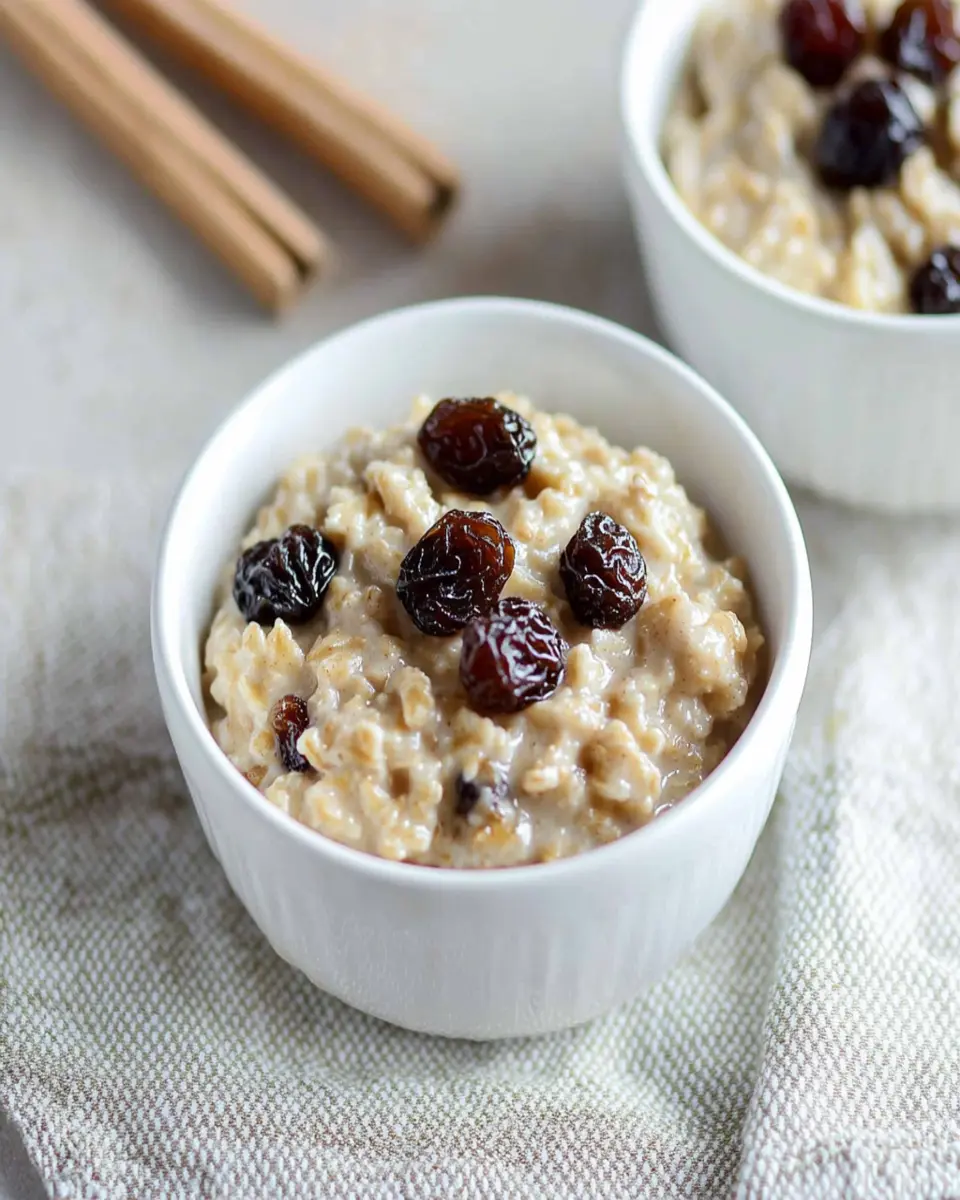 Easy Oatmeal With Raisins First Image First Image