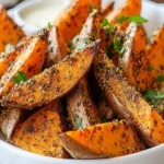 Irresistible Zaatar Roasted Sweet Potato Wedges Recipe First Image First Image