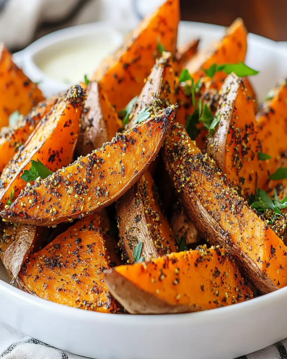 Irresistible Zaatar Roasted Sweet Potato Wedges Recipe First Image First Image