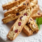 Cranberry White Chocolate Biscotti First Image First Image