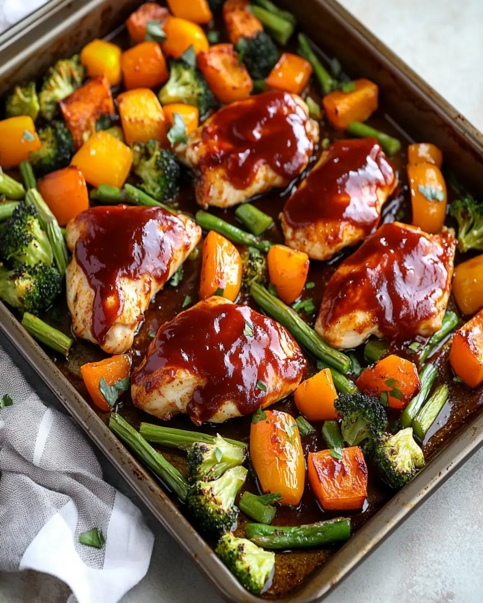 BBQ Chicken Sheet Pan Dinner First Image First Image