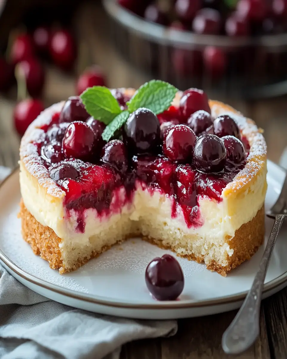 German Cherry Cake – Cherry Custard Pie Recipe Awaits! First Image First Image