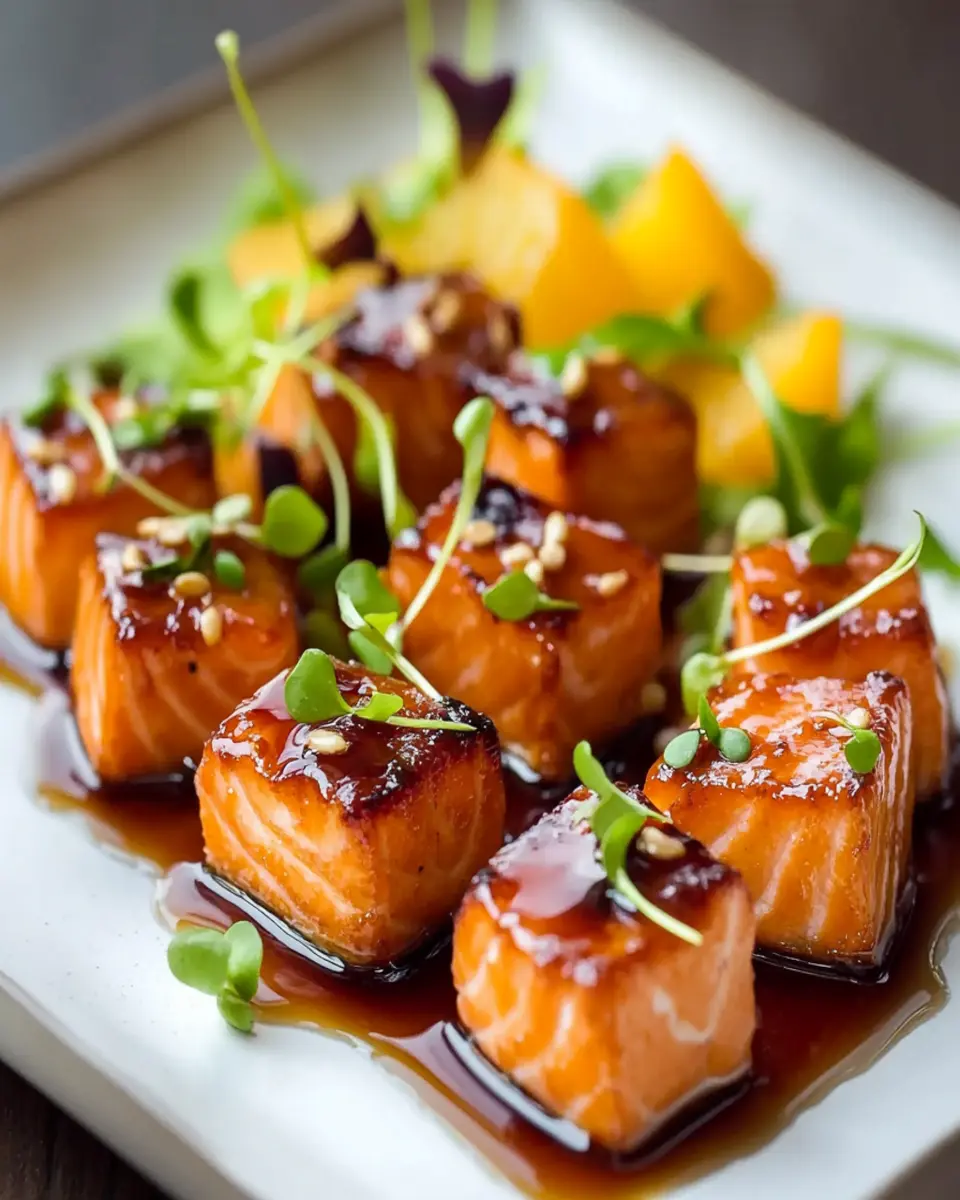 Maple Glazed Salmon Bites First Image First Image