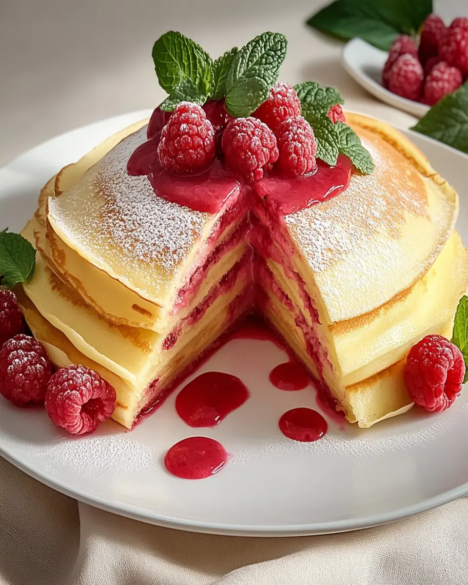 Crepes With Raspberry-Cassis Sauce First Image First Image