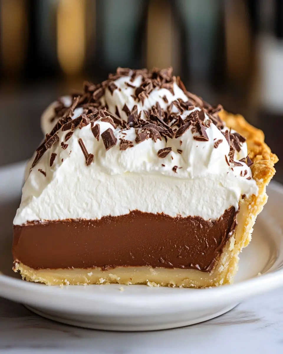 Chocolate Cream Pie First Image First Image