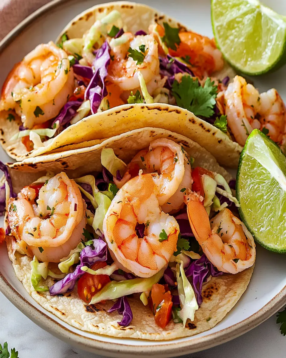Irresistible Shrimp Tacos with Cabbage Slaw Recipe First Image First Image