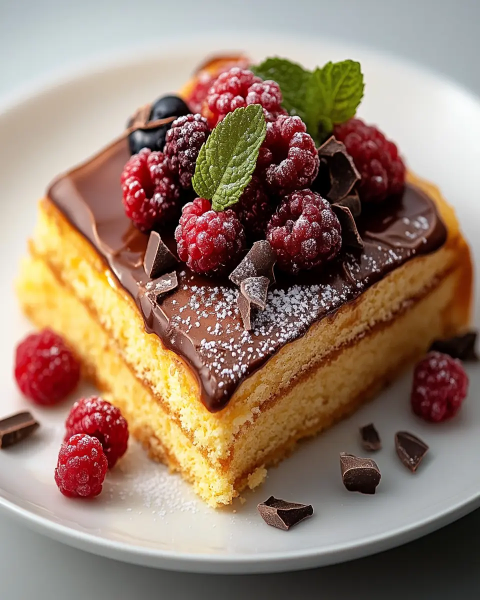 Yellow Layer Cake With Chocolate Frosting First Image First Image