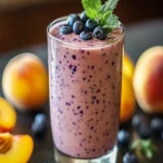 Peach Blueberry Smoothie: An Amazing Ultimate 5-Ingredient Recipe First Image First Image