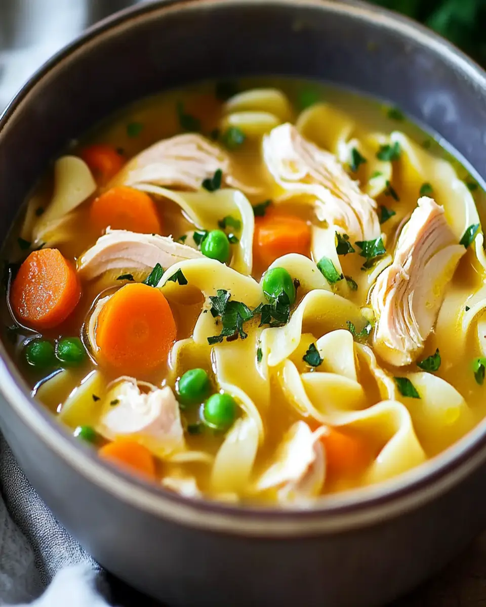 Homemade Chicken Noodle Soup: The Ultimate Amazing Comfort Recipe First Image First Image