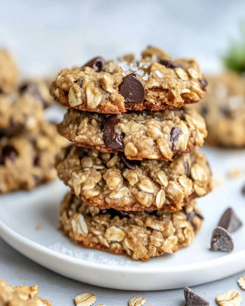 Vegan oatmeal cookies First Image First Image