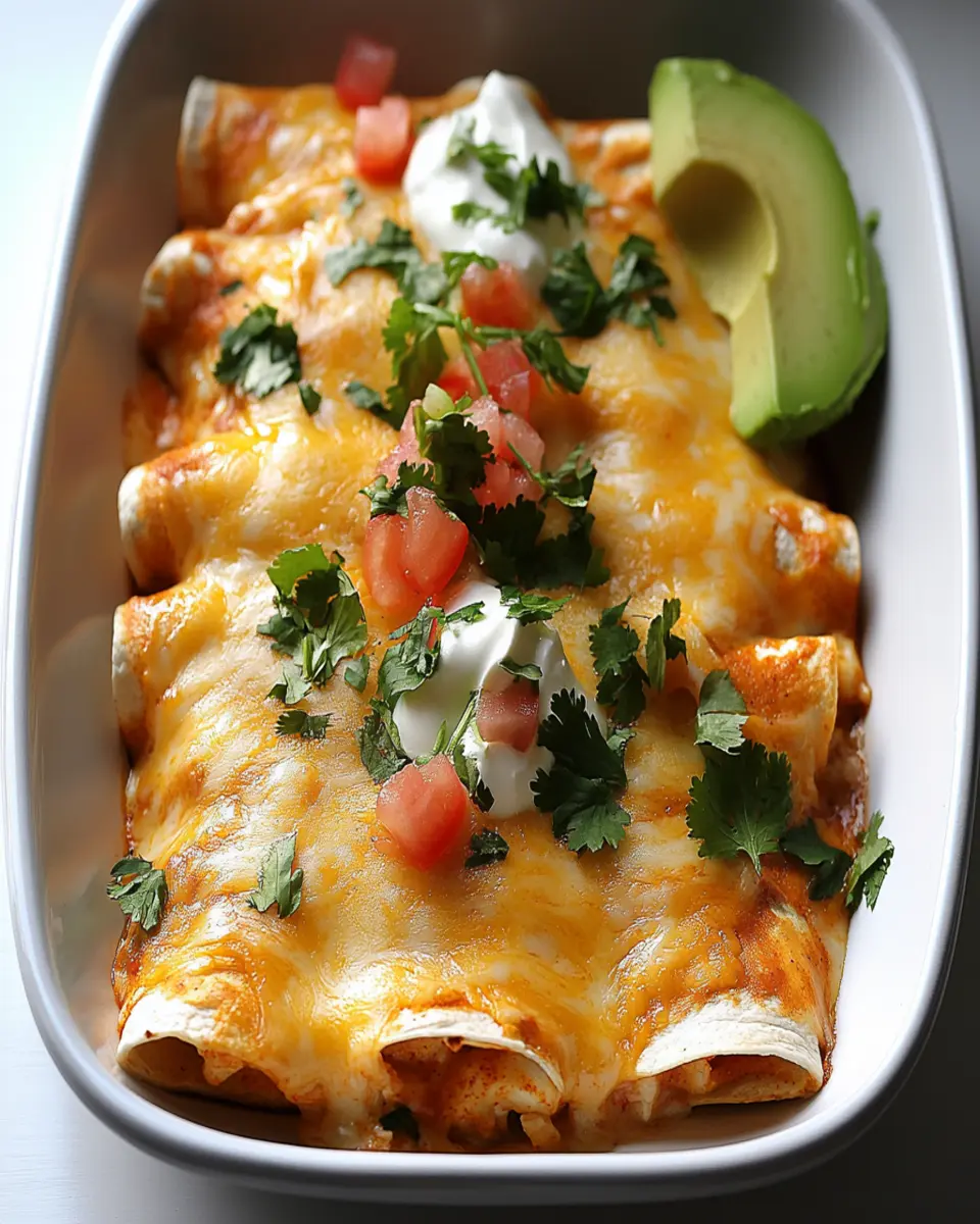 Cheesy Chicken Enchiladas First Image First Image