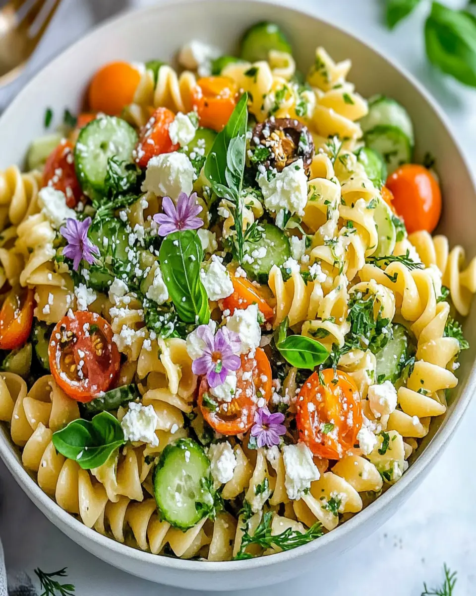 Vibrant Herby Spring Pasta Salad With Protein Recipe First Image First Image