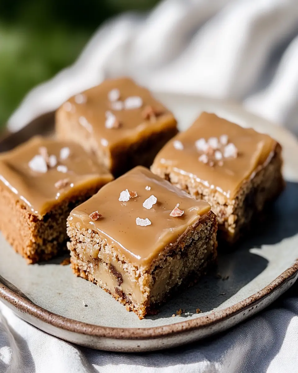 Irresistible Banana Bread Bars with Salted-Toffee Icing First Image First Image