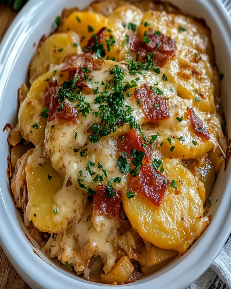 healthy Crockpot Pierogi Casserole First Image First Image