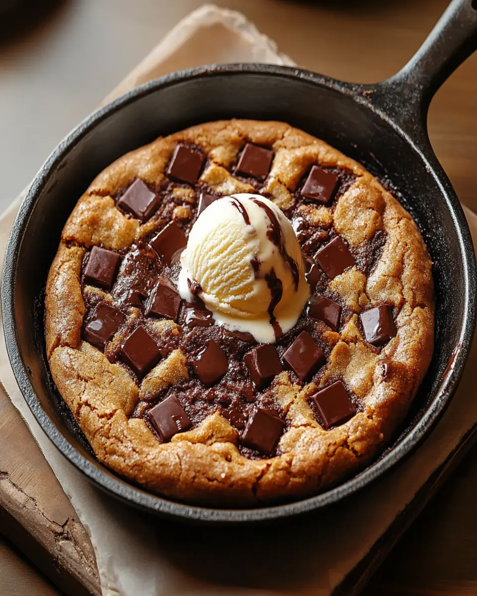 The BEST Homemade Pizookie (Pizza Cookie) First Image First Image