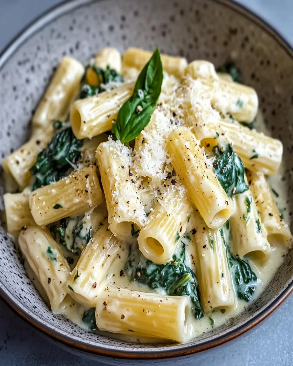 Creamy Spinach Rigatoni: Your New Favorite Comfort Meal First Image First Image