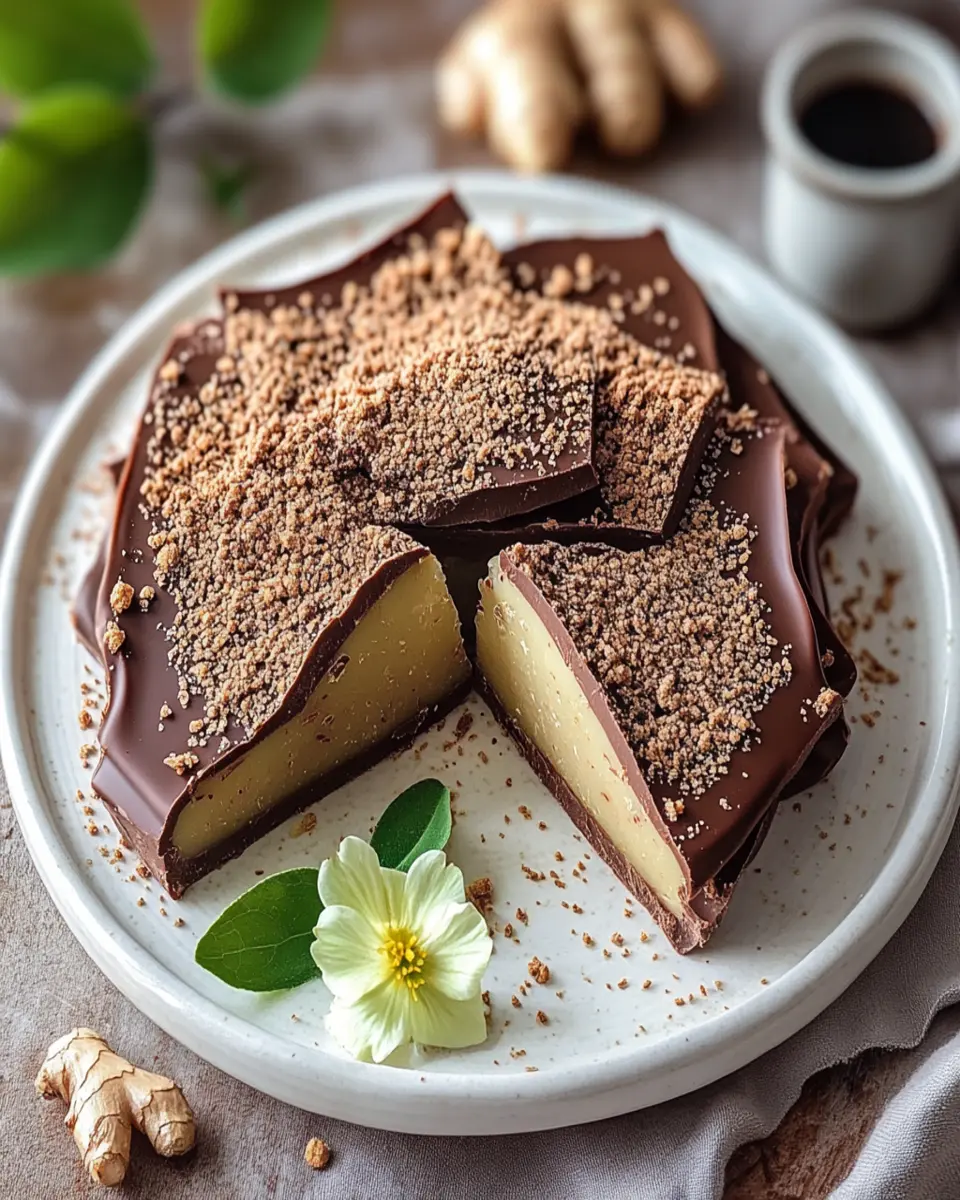 Chocolate Ginger Bark With Green Tea Powder First Image First Image