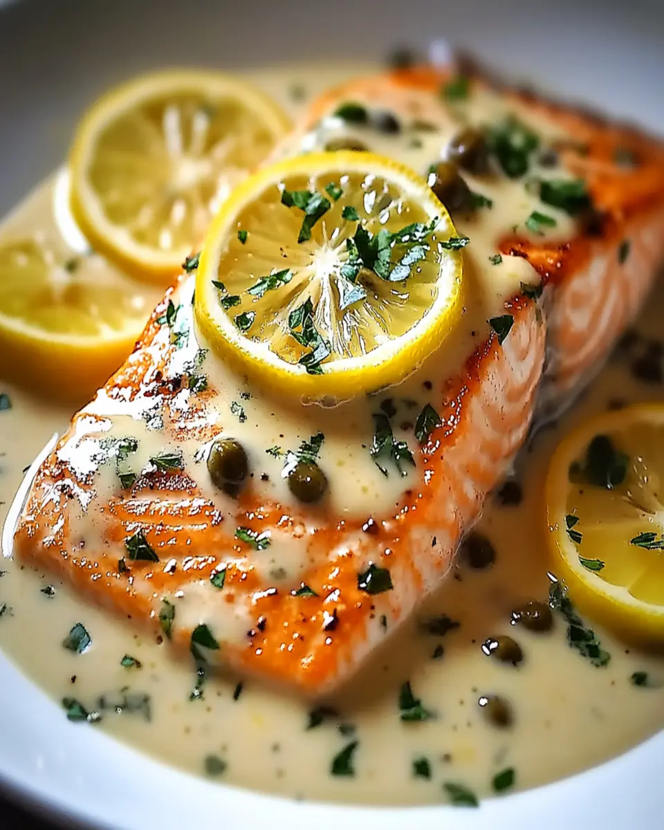 Irresistible Creamy Lemon Salmon Piccata Recipe You Must Try First Image First Image