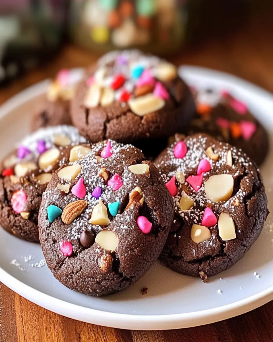 Chocolate Cake Mix Cookies {Many Add-ins} First Image First Image