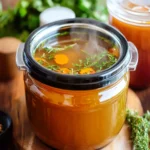Bone Broth in Slow Cooker First Image First Image