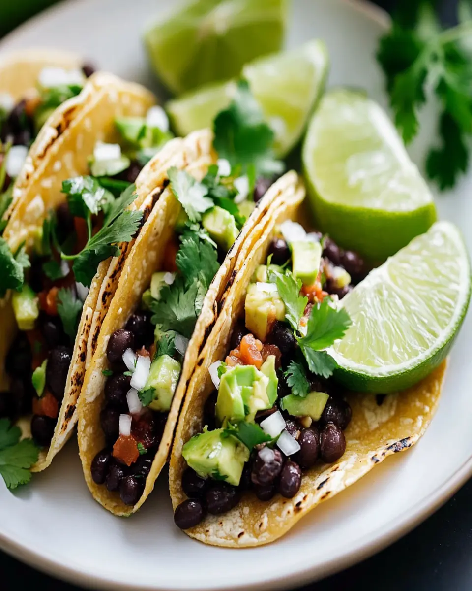 Black Bean Taco Recipe First Image First Image