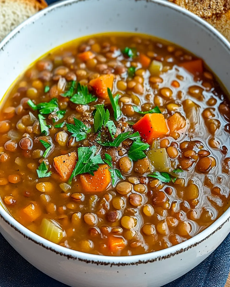 Cozy Lentil Soup Recipe – A Warm Bowl of Comfort First Image First Image