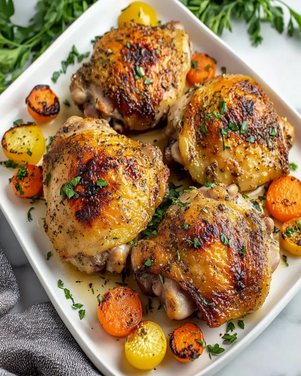 Crispy Damn Oven-Roasted Chicken Thighs Your Family Will Love First Image First Image