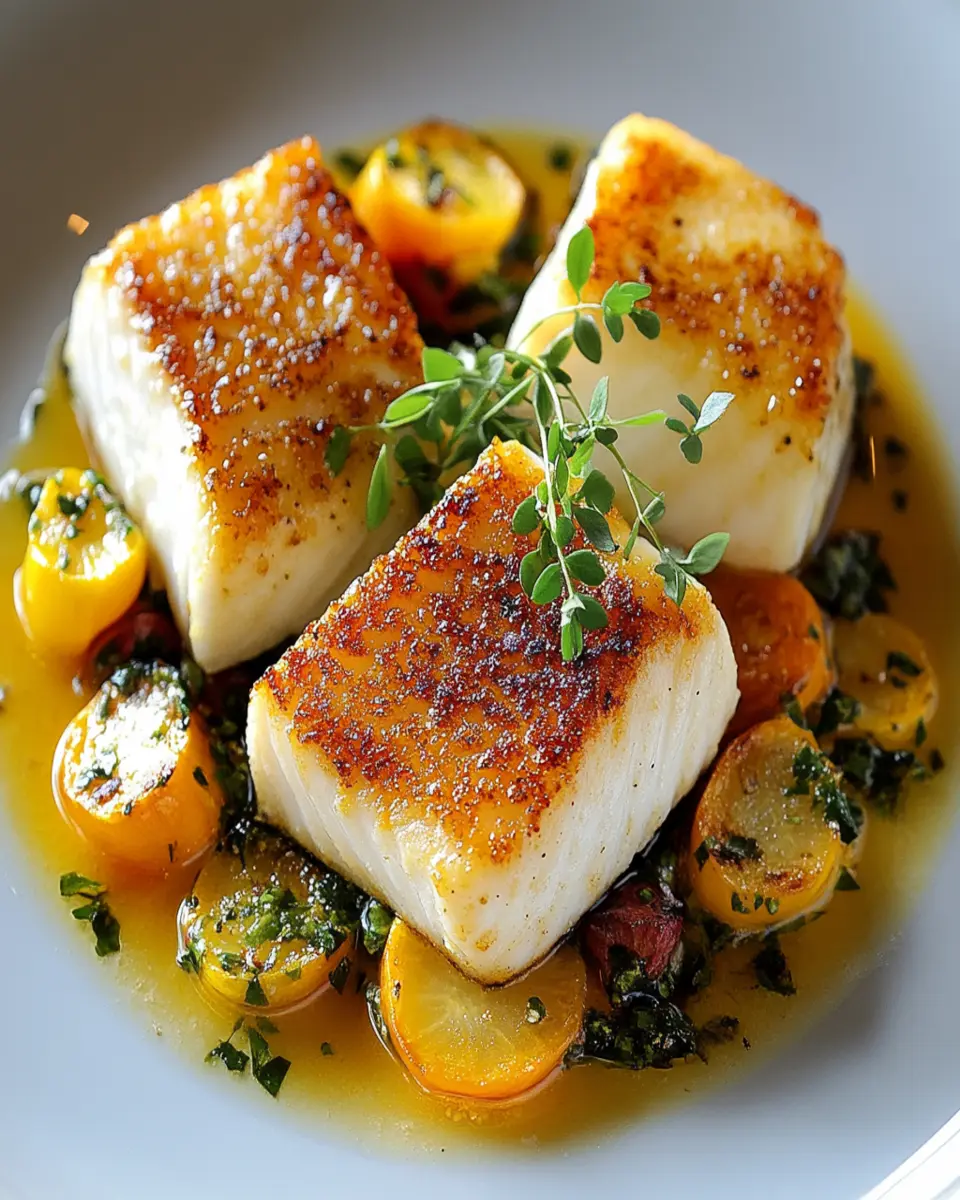 Pan-Seared Halibut (Only 4 Ingredients) First Image First Image