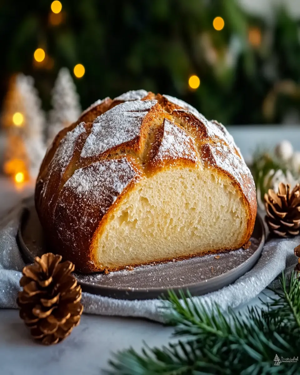 Festive Eggnog Sourdough Bread First Image First Image