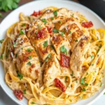 Cajun Chicken Pasta in Sun-Dried Tomato Alfredo Sauce First Image First Image