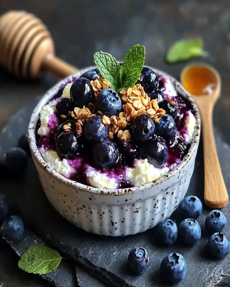 Baked Blueberry Cottage Cheese Bowls First Image First Image